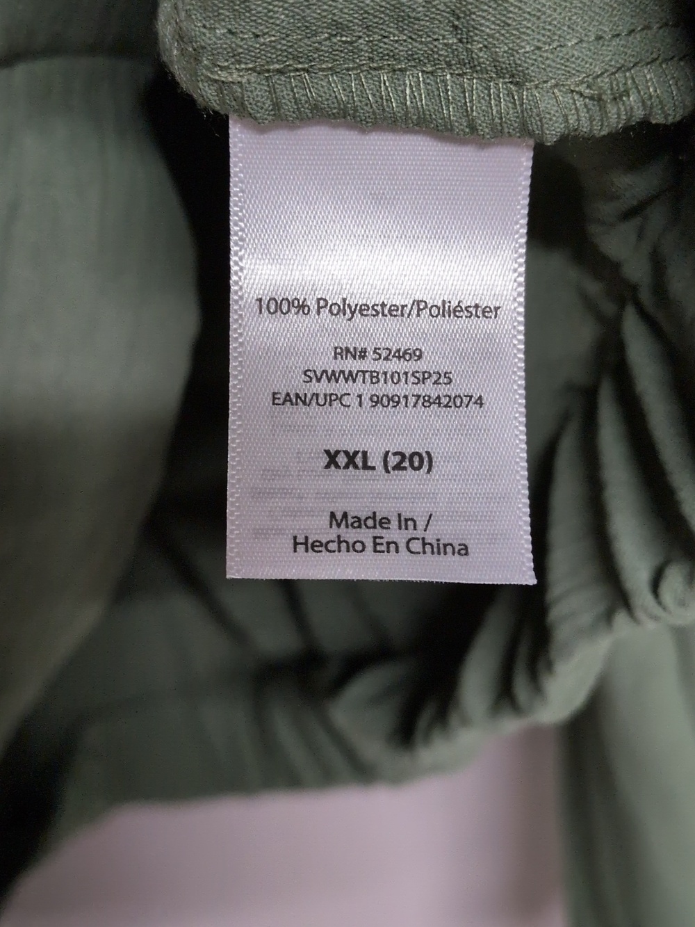 Sofia Jeans Olive Green Flowy Utility Blouse Size XXL (20), NWT - Picture 6 of 9